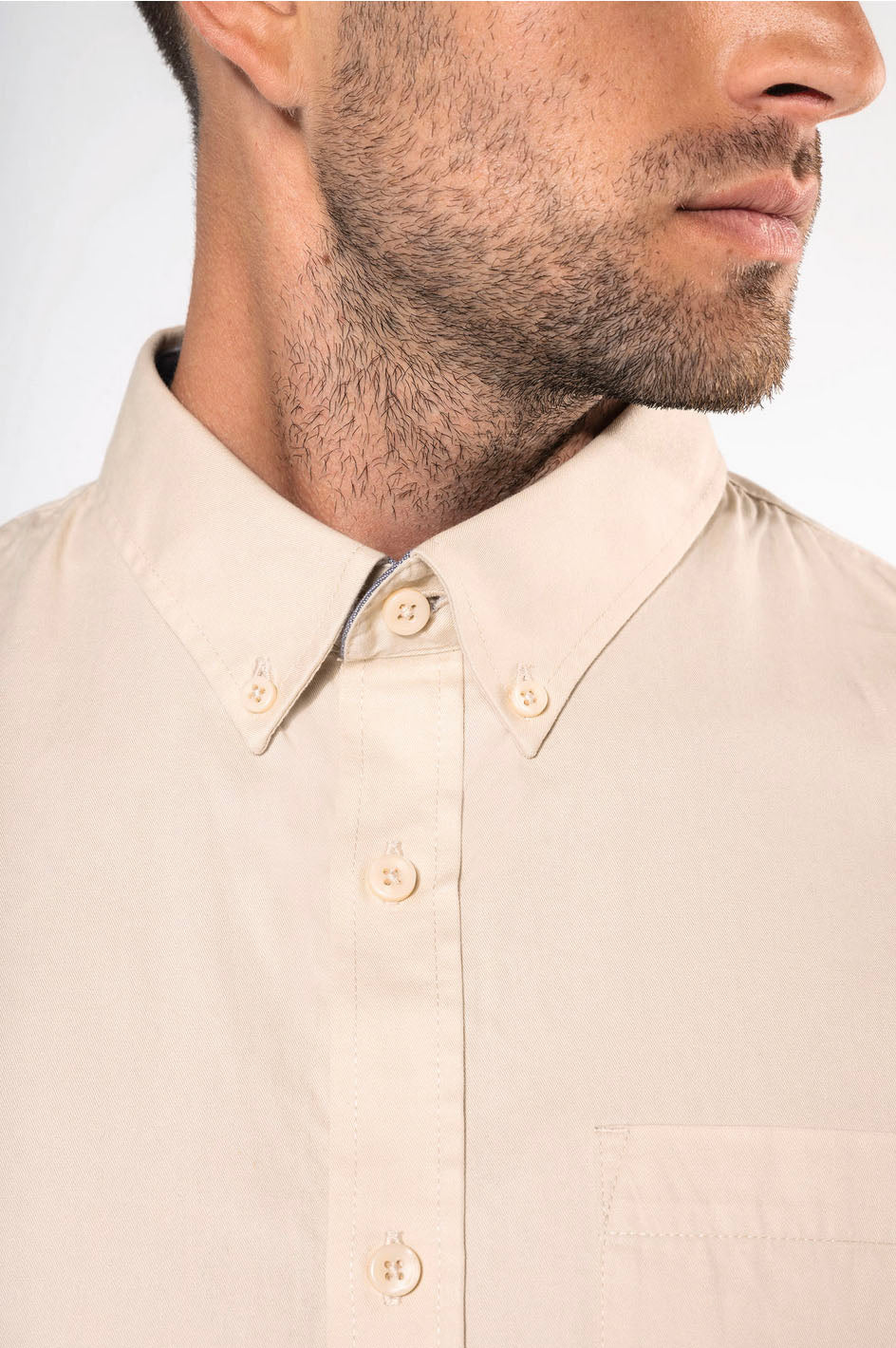 Langarm-Baumwollhemd