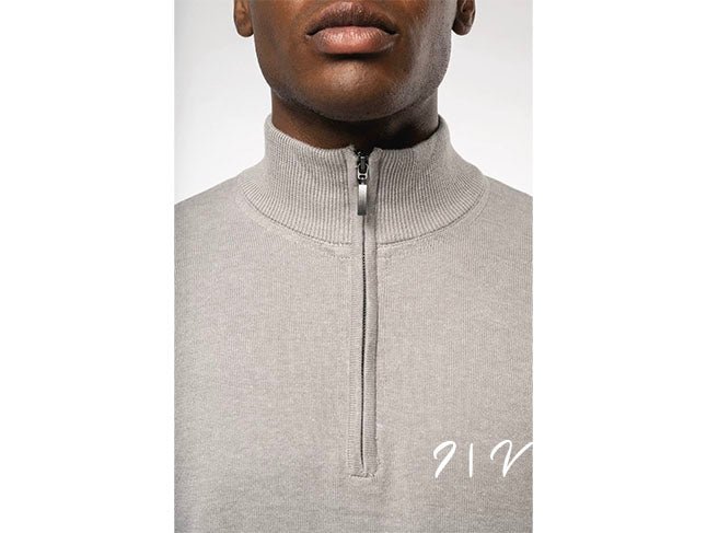 Herrenpullover mit 1/4-Reißverschluss