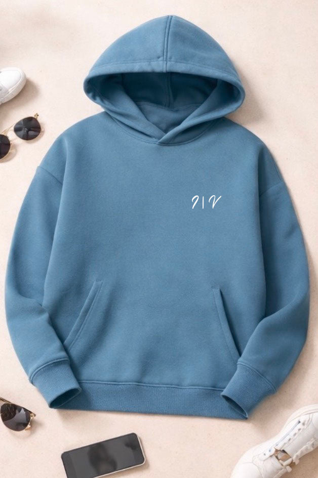 Unisex - Hoodie - Adriatic Blue