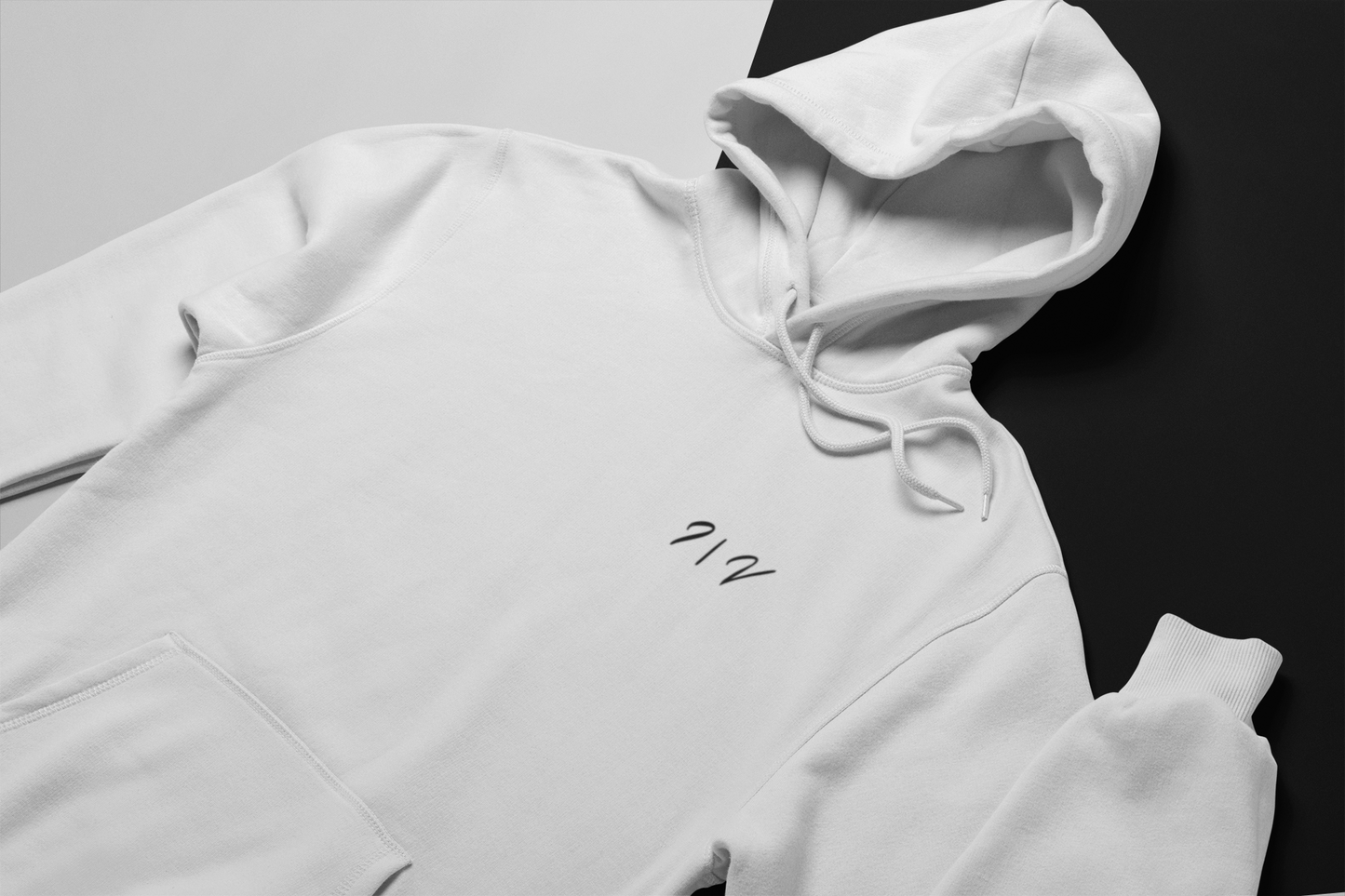 Leichter Hoodie - Weiß