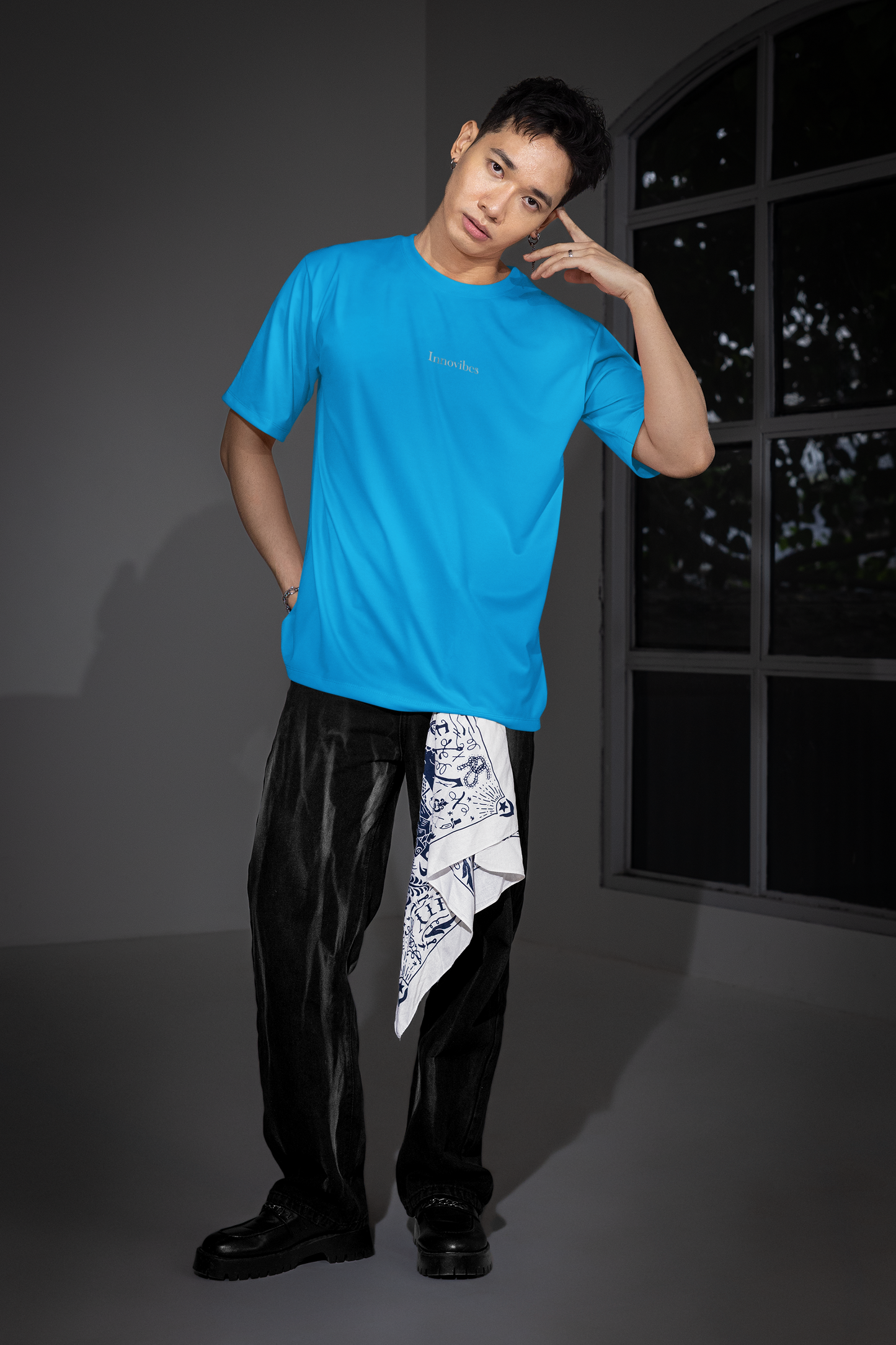 Oversize baby blau Shirt